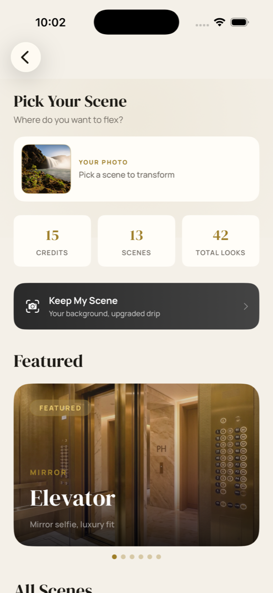 Scene picker